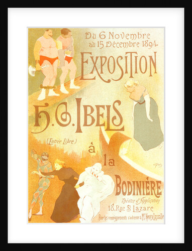 Poster for l' Exposition de H. G. Ibels, à la Bodinière by Henry Gabriel Ibels