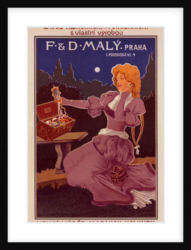 Poster for a Maison de Bijouterie, a jeweler by Roger Marx