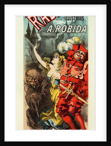 Poster for oeuvres de Rabelais by Jules Chéret