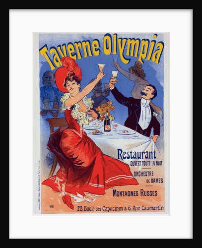 Poster for Taverne Olympia by Jules Chéret