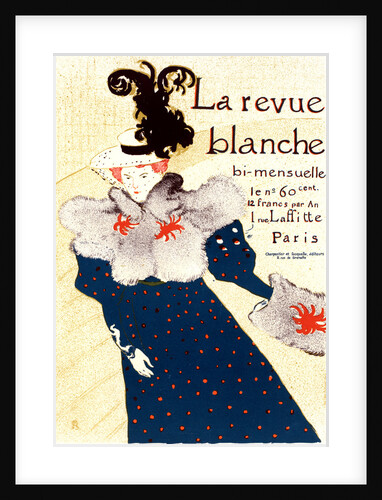 Poster for Revue Blanche by Henri de Toulouse-Lautrec