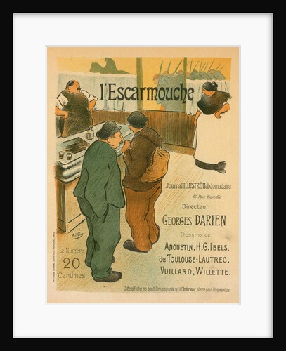 Poster for le journal illustré l'Escarmouche by Henry Gabriel Ibels