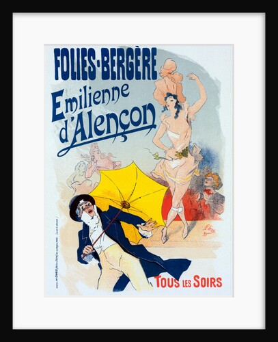 Poster for les Folies-Bergère, Émilienne d'Alençon by Jules Chéret