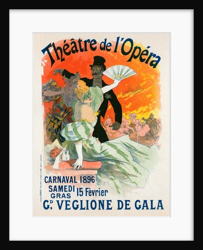 Poster for le théâtre de l'Opéra, Carnaval 1896. Grand Veglione de Gala by Jules Chéret