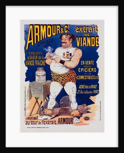 Poster for l' Extrait de viande Armour by Albert Guillaume