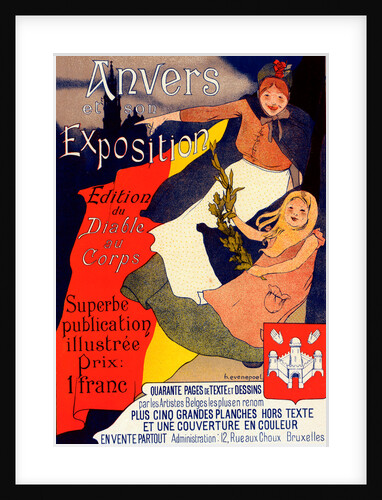 Belgian poster for Anvers et son Exposition by Henri Evenepoel