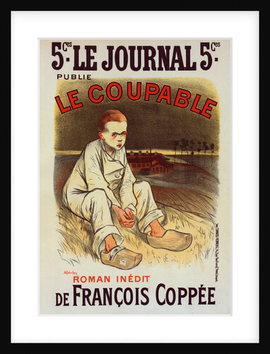 Poster for the book le Coupable, by François Coppée, published by le Journal by Théophile Alexandre Steinlen