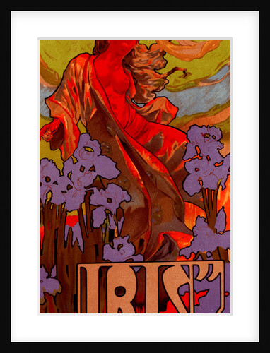Italian poster for l'opéra-comique Iris by Adolf Hohenstein
