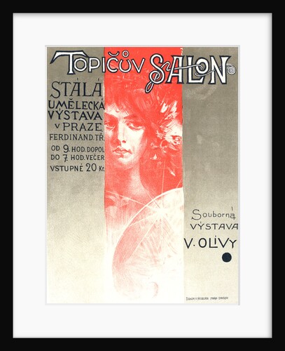 Poster for an exhibition of the Topic Salon by Viktor Olíva