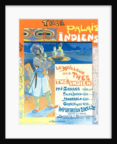 Poster for les Thés du Palais Indien by Georges de Feure