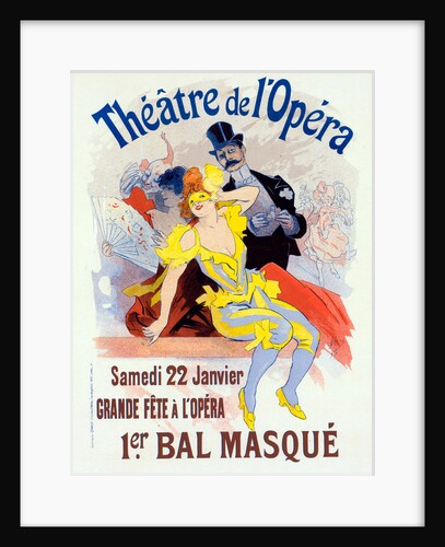 Poster for the 1er. bal masqué, la Grande Fête à l'Opéra, 22 janvier by Jules Chéret
