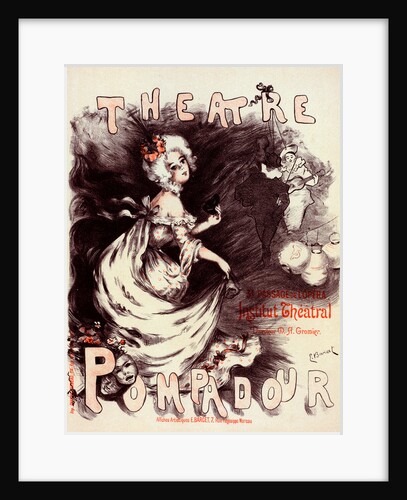 Poster for le Théâtre Pompadour by Emmanuel Barcet
