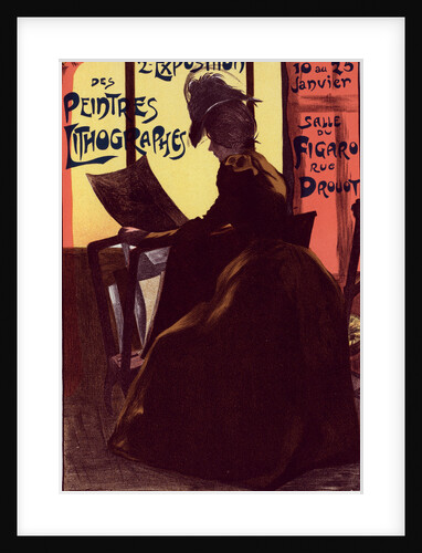 Poster for la 2e Exposition des Peintres-Lithographes. Second exhibition of Lithography Painters, Salle du Figaro, rue Drouot Paris, 1899 by Fernand-Louis Gottlob