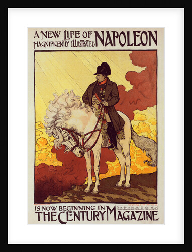 Poster for The Century Magazine, a new life of Napoleon by Eugène Grasset