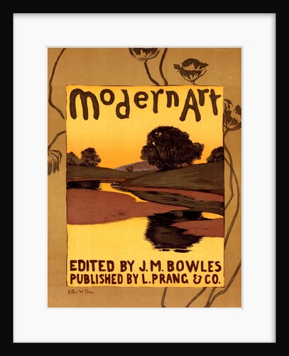 Poster for lModern Art, published in Boston by Arthur W. Dow