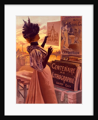 Poster for l'Exposition du Centenaire de la Lithographie. D'Alesi by F. Hugo