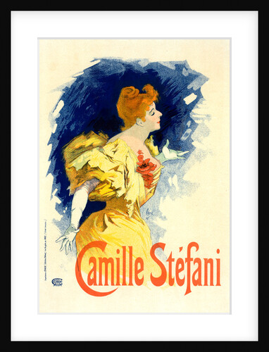 Poster for Mlle Camille Stéfani by Jules Chéret