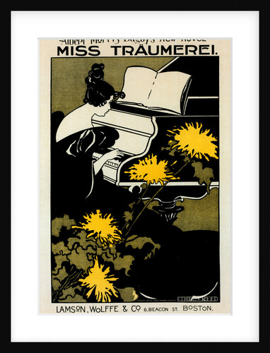 American poster for le roman Miss Träumerei by Ethel Reed
