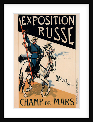 Poster for l' Exposition Russe by Caran d'Ache