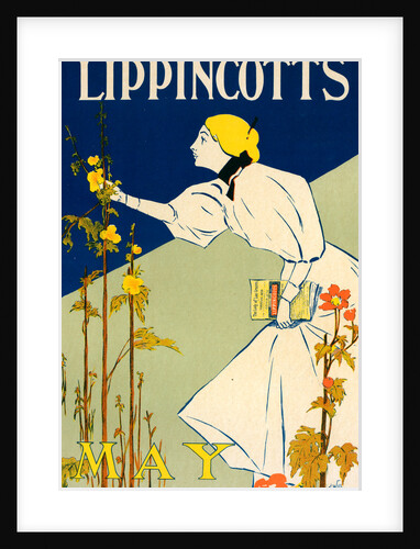 American poster for la revue Lippincott's Magazine by William L. Carqueville