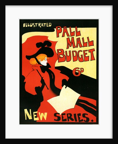 English Poster for la revue hebdomadaire Illustrated Pall Mall Budget by Maurice Greiffenhagen