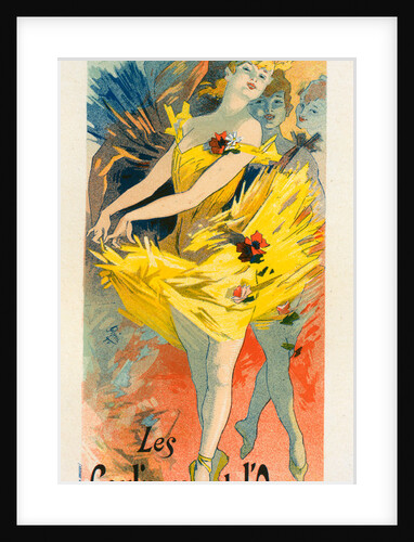 Poster for the Musée Grévin in Paris France, les Coulisses de l'Opéra by Jules Chéret
