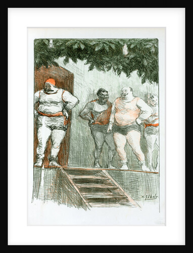 Original drawing for les Maîtres de l'Poster by Henry Gabriel Ibels