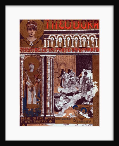 Poster for le théâtre de la Porte-Saint-Martin, Théodora by Victorien Sardou by Auguste-François-Marie Gorguet