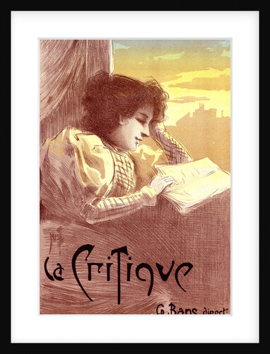 Poster for le journal La Critique. Ferdinand Mifliez by Ferdinand Mifliez