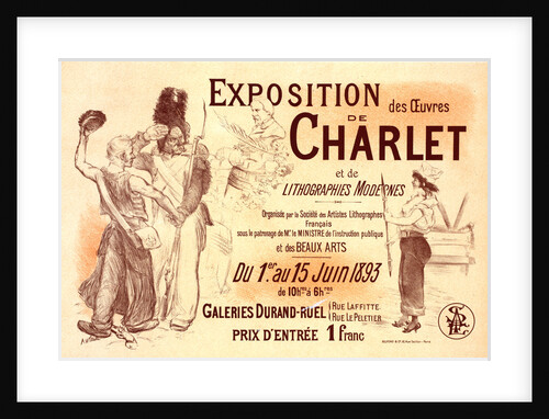 Poster for l' Exposition Charlet by Adolphe Willette