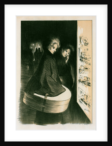 Original drawing for les Maîtres de l'Poster by Théophile Alexandre Steinlen