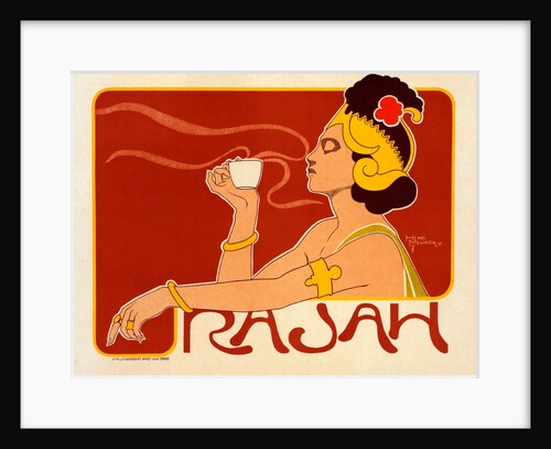 Belgian Poster for le Café Rajah by Henri Georges Jean Isidore Meunier