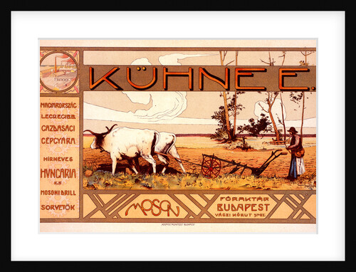 Poster for la Maison Kühnee by Árpád Basch