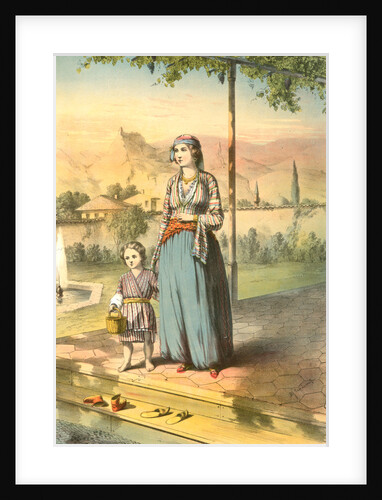 Turkish woman and child, Turkey by Henry J. Van Lennep