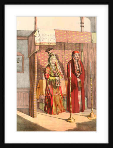 Jewish marriage, Travels through Turkey 1862 by Henry J. Van Lennep