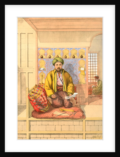 Turkish scribe or writer, Turkey by Henry J. Van Lennep