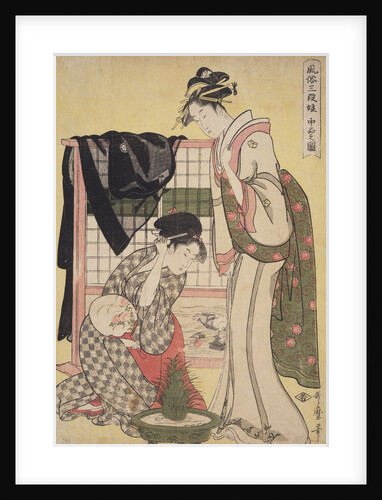 Chûbon no zu, Picture of the middle class by Utamaro Kitagawa