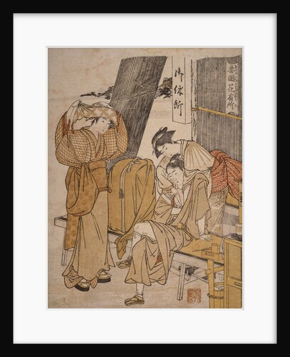 Oyasumi-dokoro, Roadside tea-stall by Utamaro Kitagawa
