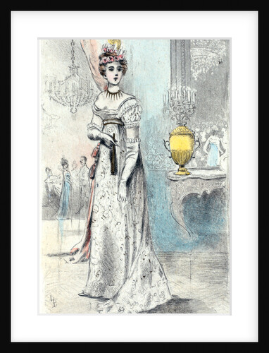 1819, Women's fashion in nineteenth-century Paris by Henri Boutet