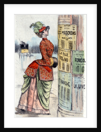 1875, Women's fashion in nineteenth-century Paris by Henri Boutet