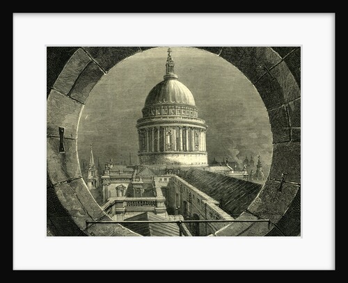 St Paul's Cathedral. A View from the Belfry Window. by Anonymous