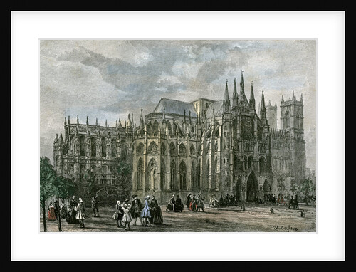 London Westminster Abbey 19th Century Church Street by Anonymous