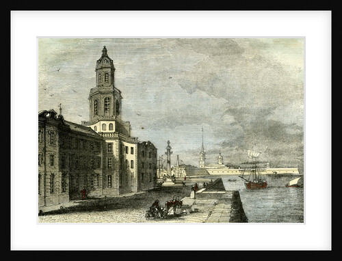 Saint Petersburg Russia 19th Century Academy of Science by Anonymous