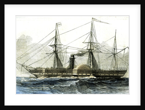 Washington Steamship Vessel Boat 1847 by Anonymous