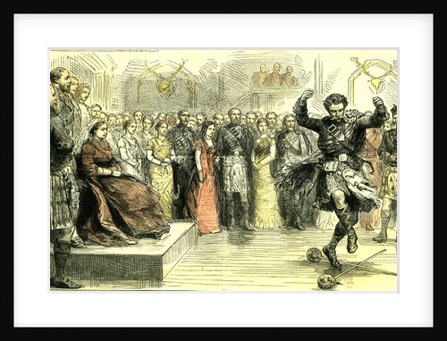 The Court in the Highlands Scotland 1880 a Sword Dance Scotland by Anonymous