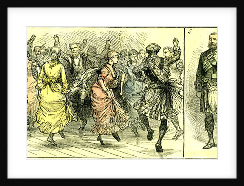 The Court in the Highlands 1880 the Gillie Ball Three Knights of the Garter Scotland by Anonymous