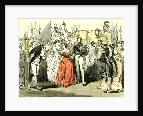 Queen's Visit to the Opera House 1846 London by Anonymous
