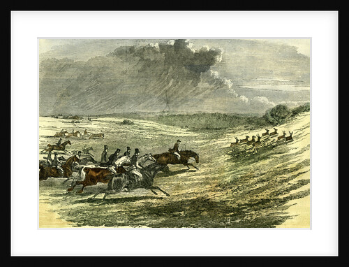 Lyndhurst New Forest UK 1850 Chase of a Jackal Hunt by Anonymous
