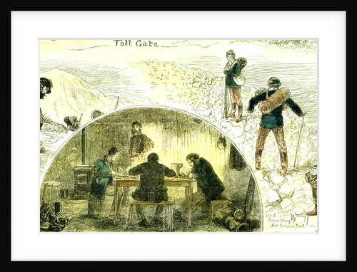 Colorado U.S.A. 1881 Rough Travel Topping the Argentine Pass by Anonymous