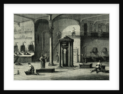 Paris Industry 19th Century Nineteen Les Grandes Industries Parisiennes Industry for Gold and Money Rue Aubry Le Boucher France by Anonymous